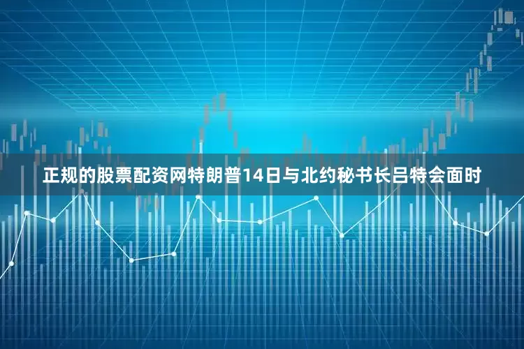 正规的股票配资网特朗普14日与北约秘书长吕特会面时