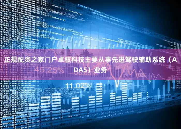 正规配资之家门户卓驭科技主要从事先进驾驶辅助系统（ADAS）业务